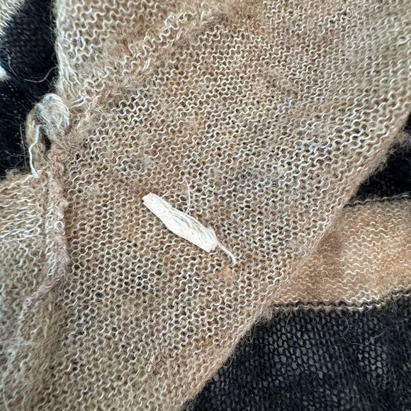 Free People Tan and Black Chevron Sweater - Picture 8 of 9